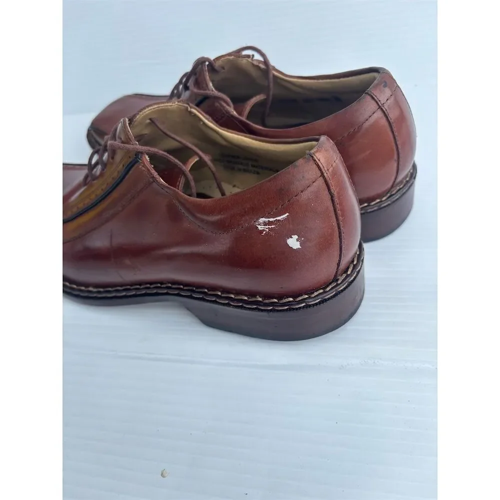 Stacy Adams Men's Brown Leather Square Toe Oxford Dress‎ Shoes 10.5 M